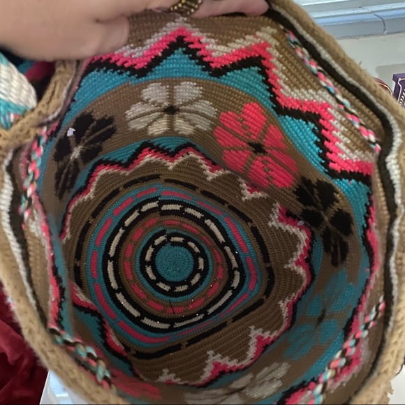 Colombian Wayuu Mochila Boho Cross body Bag - Picture 8 of 8